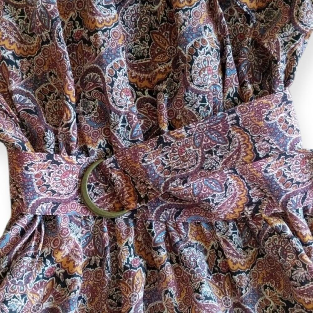 Ulla Johnson Whimsical Silk Reema Dress Goldenrod Paisley | Size 4 - Picture 11 of 16